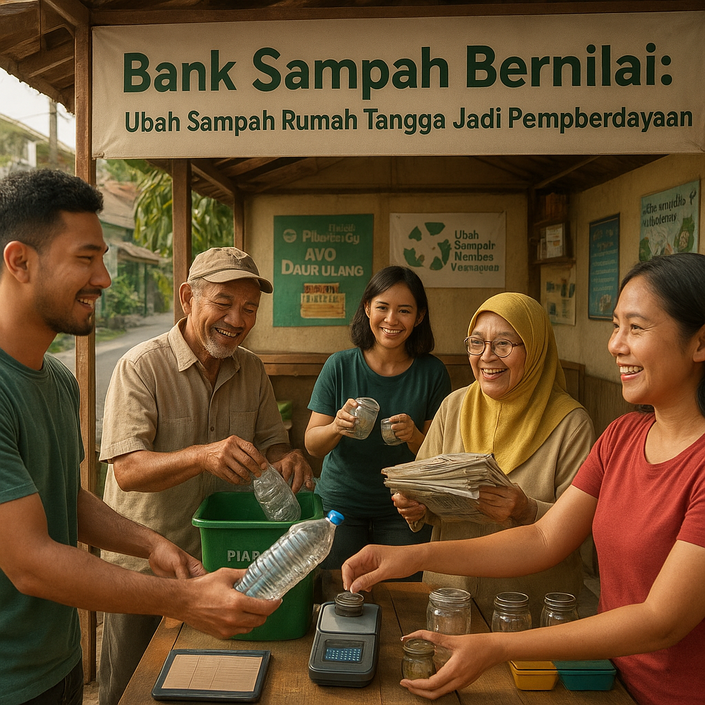 Bank Sampah Bernilai: Ubah Sampah Rumah Tangga Jadi Pemberdayaan