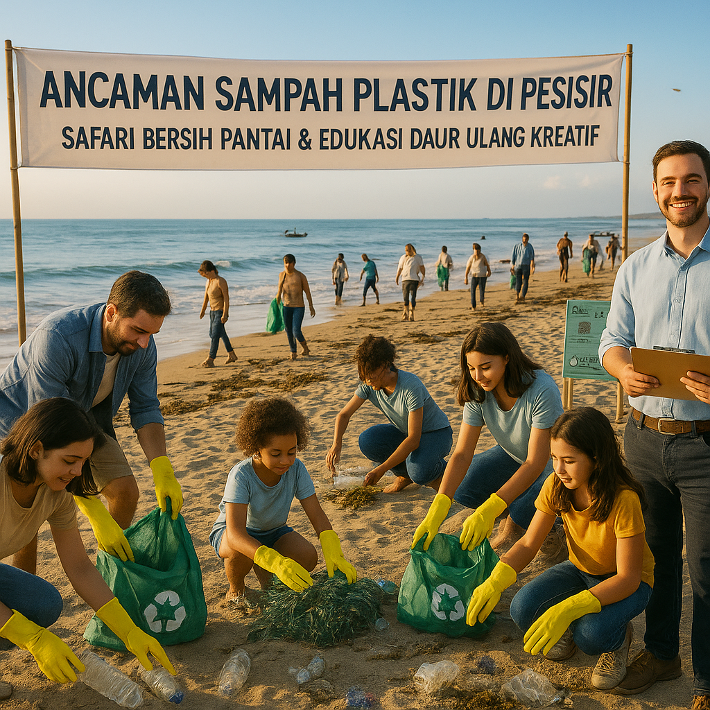 Ancaman Sampah Plastik di Pesisir, Ayo Galang 'Safari Bersih Pantai & Edukasi Daur Ulang Kreatif'