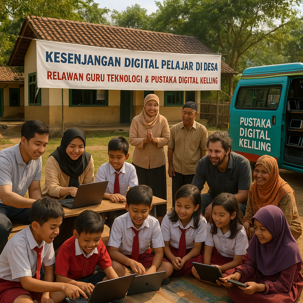 Kesenjangan Digital Pelajar di Desa, Butuh Gerakan 'Relawan Guru Teknologi & Pustaka Digital Keliling'