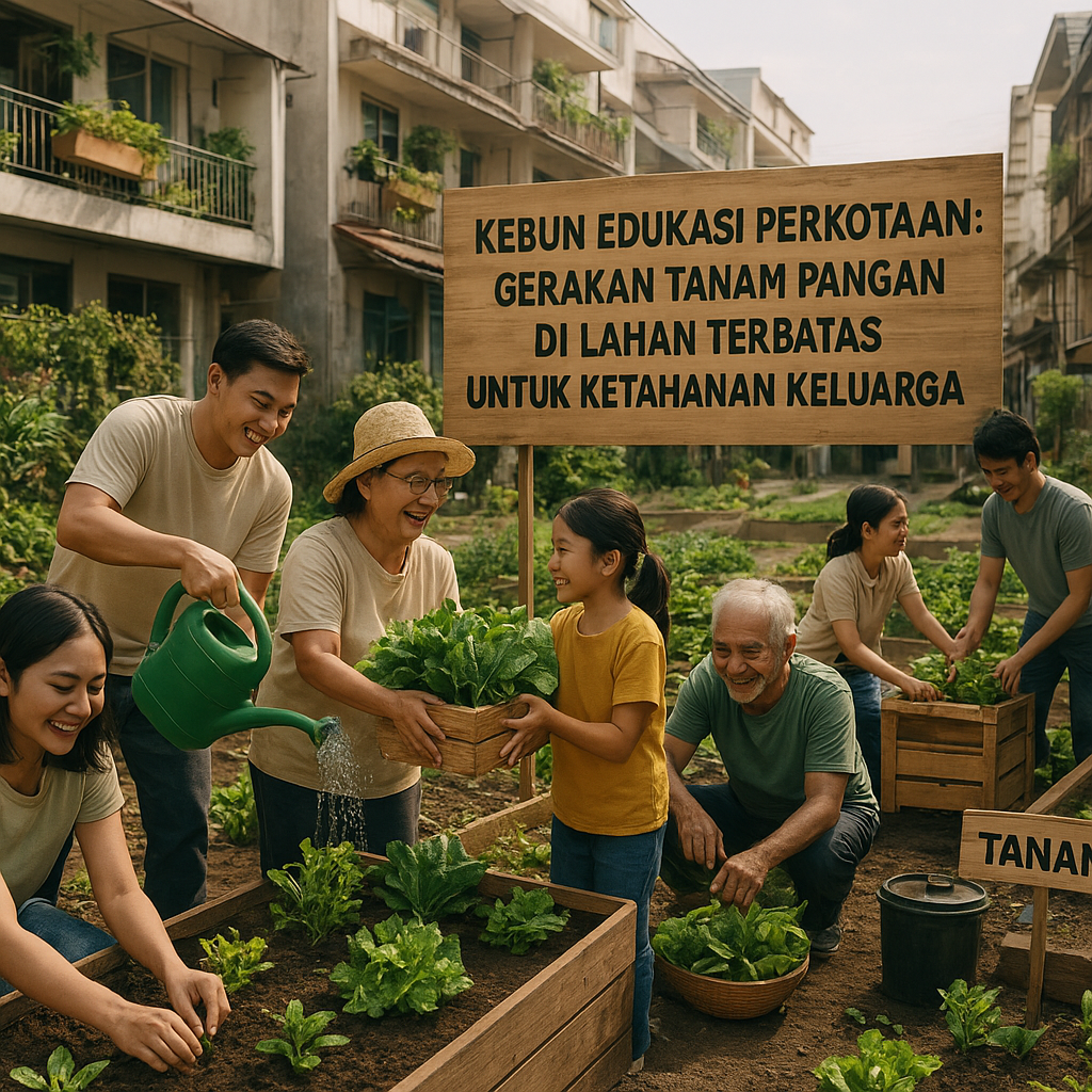 Kebun Edukasi Perkotaan: Gerakan Tanam Pangan di Lahan Terbatas untuk Ketahanan Keluarga