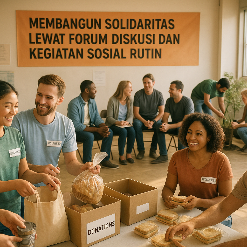 Membangun Solidaritas Lewat Forum Diskusi dan Kegiatan Sosial Rutin