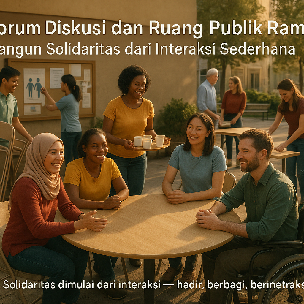Forum Diskusi dan Ruang Publik Ramah: Bangun Solidaritas dari Interaksi Sederhana