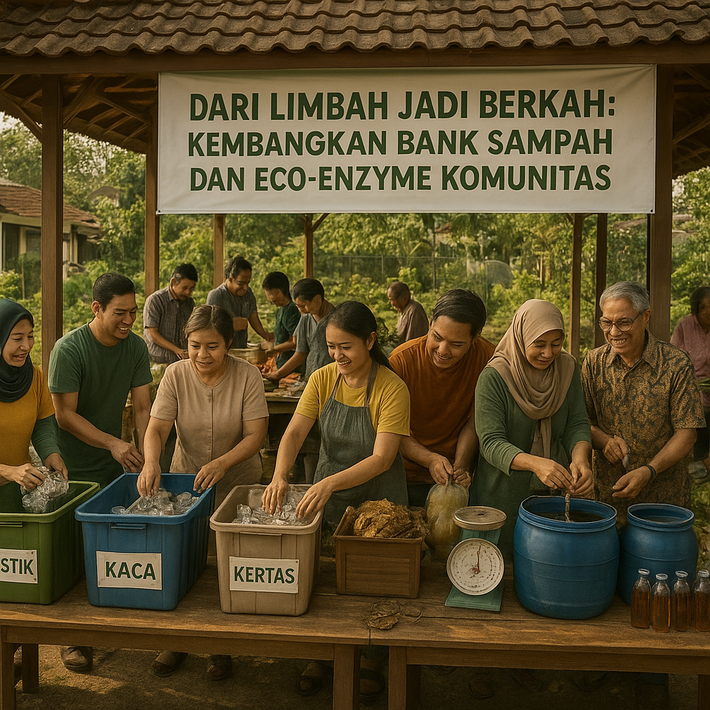 Dari Limbah Jadi Berkah: Kembangkan Bank Sampah dan Eco-Enzyme Komunitas