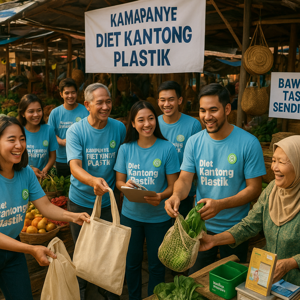 Kampanye 'Diet Kantong Plastik' di Pasar Tradisional: Edukasi dan Solusi Alternatif