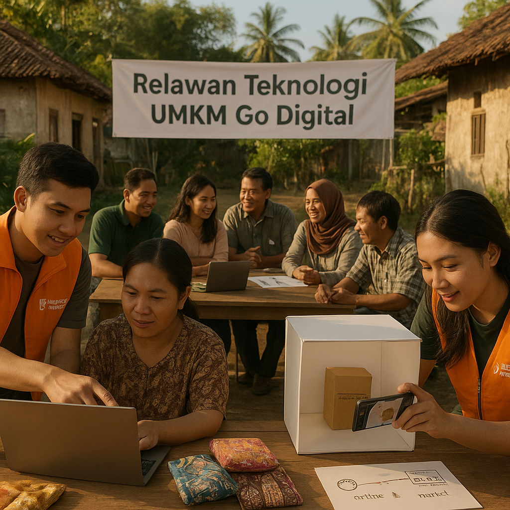 Program 'Relawan Teknologi' untuk Bantu UMKM Go Digital di Daerah 3T