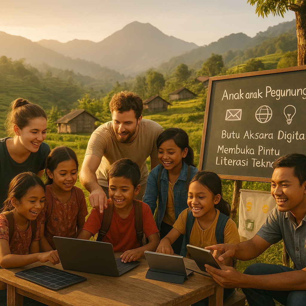 Anak-anak Pegunungan Buta Aksara Digital: Membuka Pintu Literasi Teknologi
