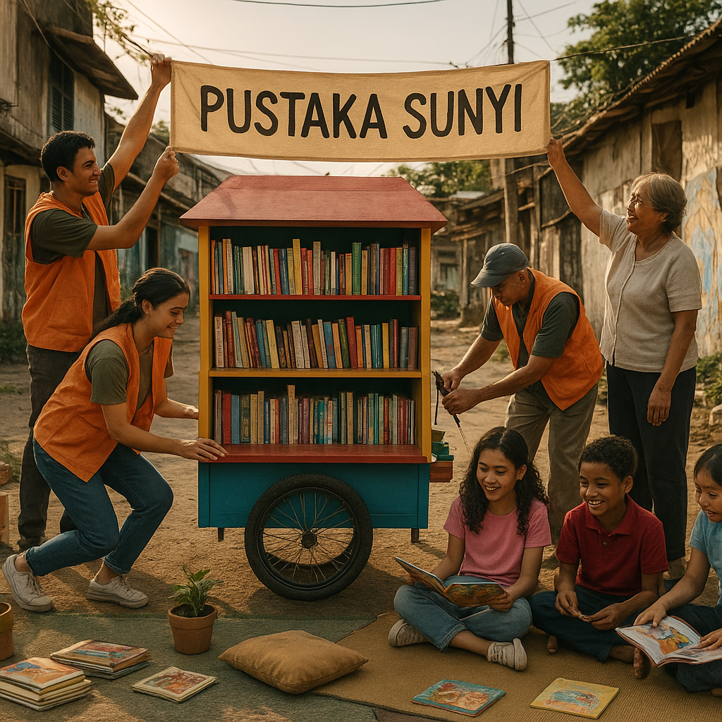Pustaka Sunyi: Menghidupkan Taman Baca Bergerak di Kawasan Marjinal