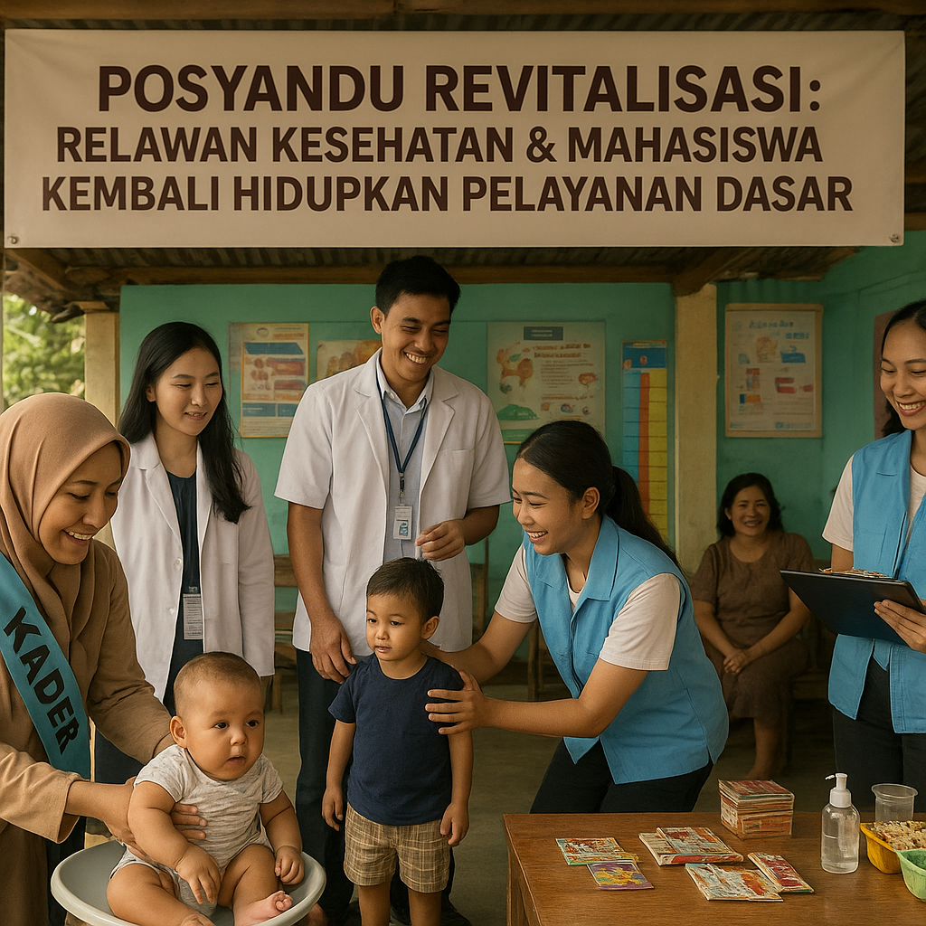 Posyandu Revitalisasi: Relawan Kesehatan & Mahasiswa Kembali Hidupkan Pelayanan Dasar