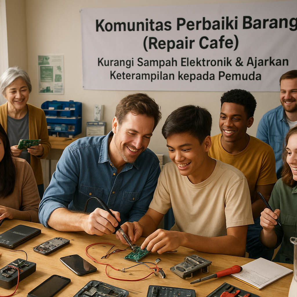 Komunitas Perbaiki Barang (Repair Cafe): Kurangi Sampah Elektronik & Ajarkan Keterampilan kepada Pemuda