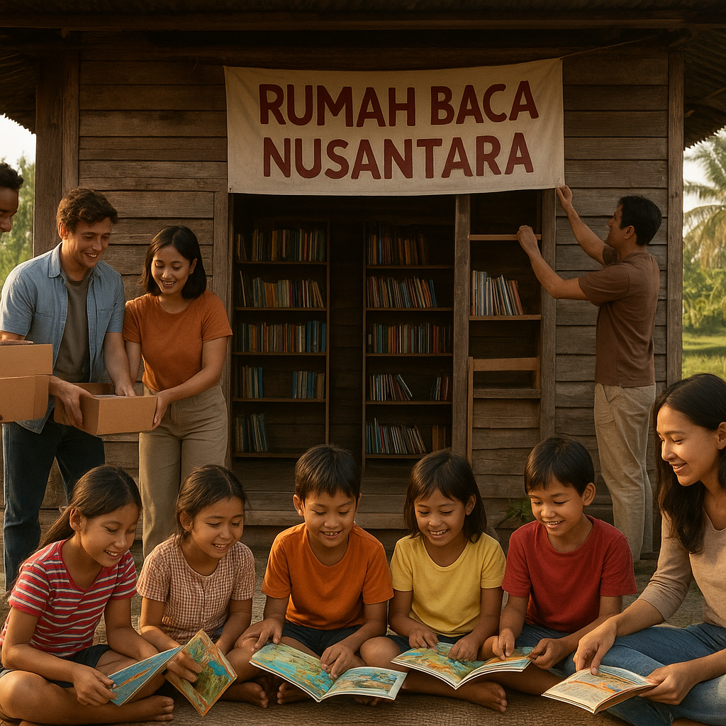 Rumah Baca Nusantara: Inisiatif Komunitas Perkotaan yang Butuh Replikasi di Desa