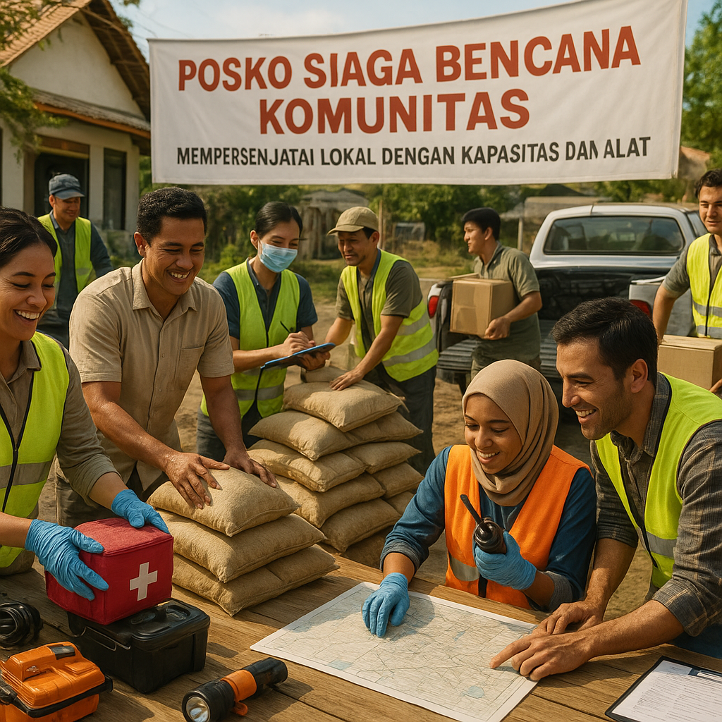 Posko Siaga Bencana Komunitas: Mempersenjatai Lokal dengan Kapasitas dan Alat