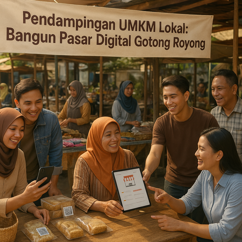 Pendampingan UMKM Lokal: Bangun Pasar Digital Gotong Royong