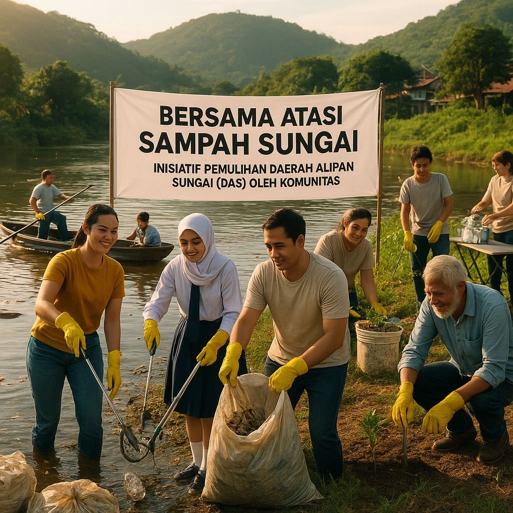Bersama Atasi Sampah Sungai: Inisiatif Pemulihan Daerah Aliran Sungai (DAS) oleh Komunitas