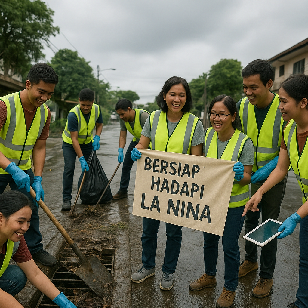 Bersiap Hadapi La Nina: Aksi Bersih-Bersih Saluran Air dan Pemetaan Titik Rawan Banjir