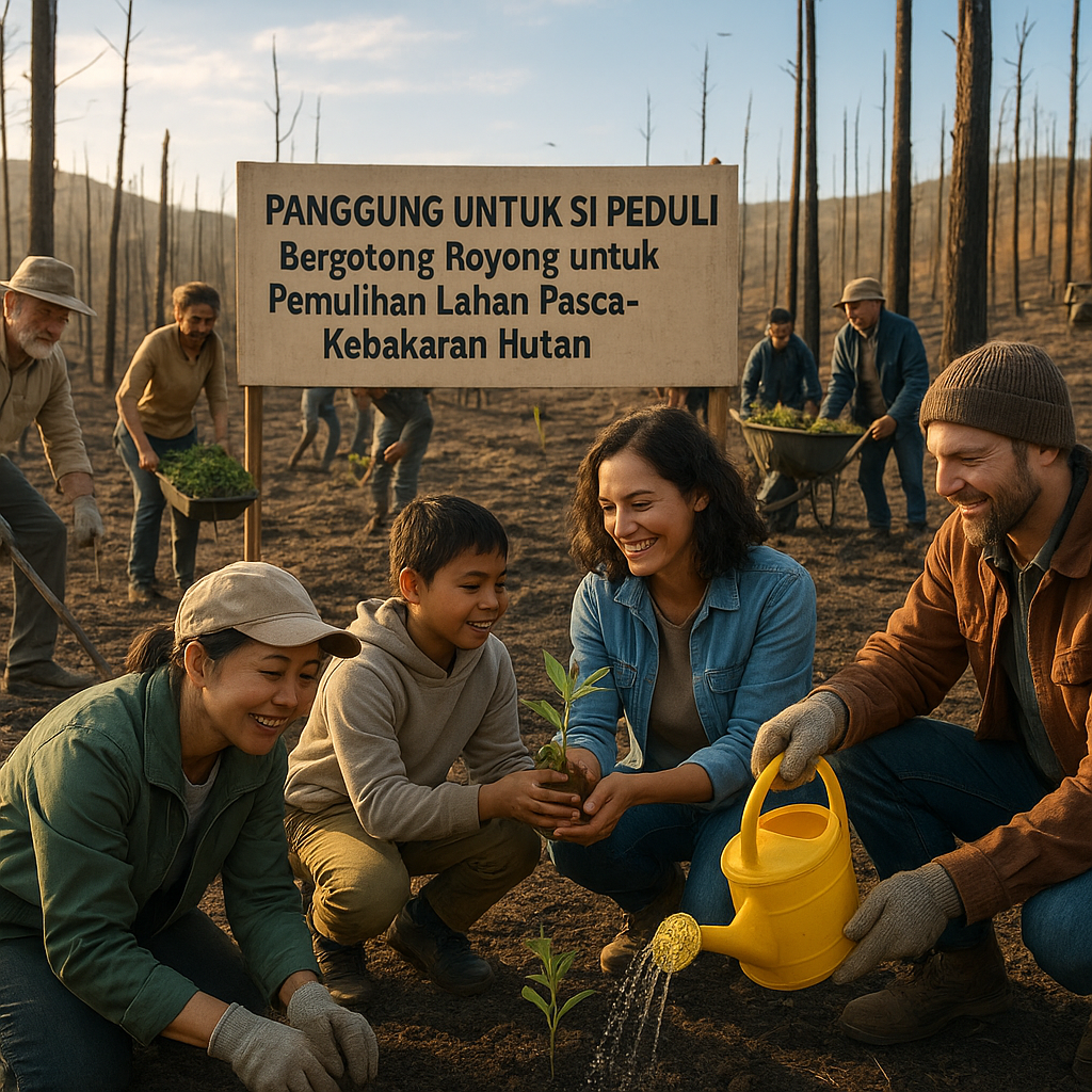Panggung untuk Si Peduli: Bergotong Royong untuk Pemulihan Lahan Pasca-Kebakaran Hutan