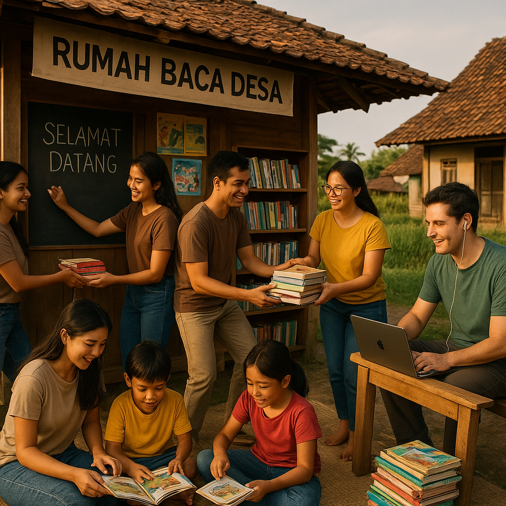 Gerakan 'Rumah Baca Desa' Butuh Relawan Pengajar dan Donasi Buku, Bangun Literasi dari Pinggiran