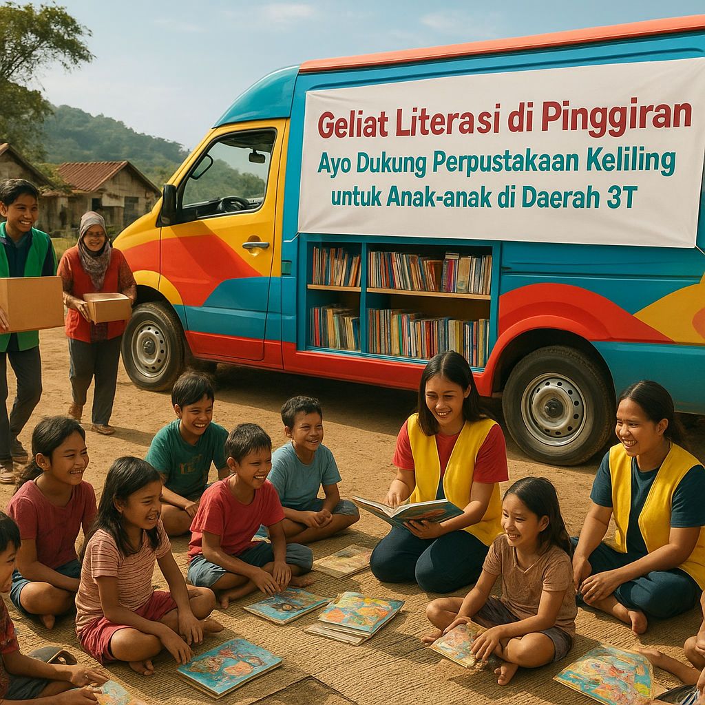 Geliat Literasi di Pinggiran: Ayo Dukung Perpustakaan Keliling untuk Anak-anak di Daerah 3T