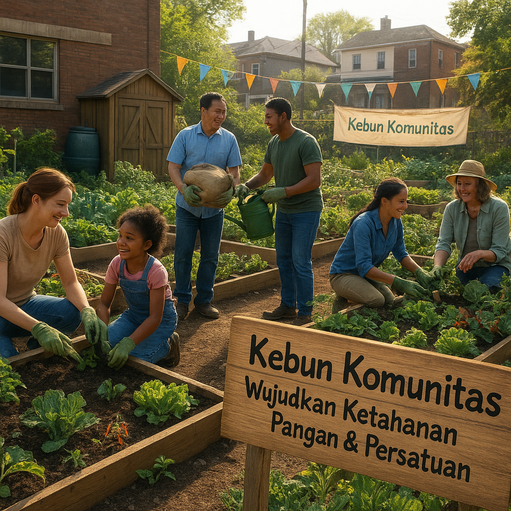 Kebun Komunitas: Wujudkan Ketahanan Pangan & Persatuan Warga