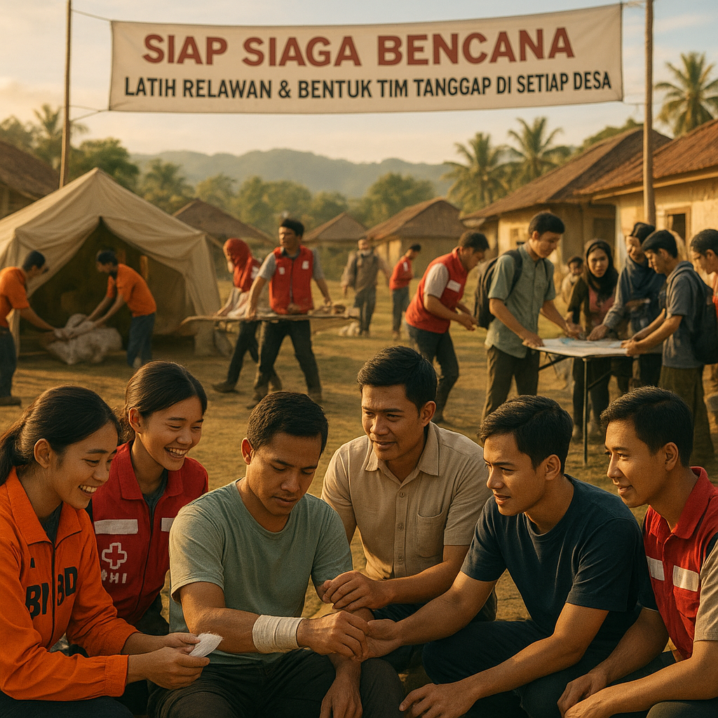 Siap Siaga Bencana: Latih Relawan & Bentuk Tim Tanggap di Setiap Desa