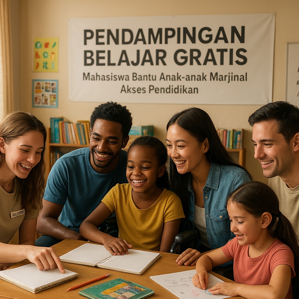 Pendampingan Belajar Gratis: Mahasiswa Bantu Anak-anak Marjinal Akses Pendidikan