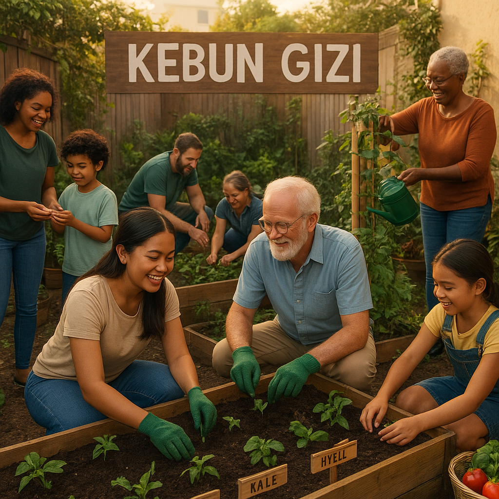 Kembangkan Kemandirian Pangan Keluarga dengan Program 'Kebun Gizi' di Pekarangan Sempit