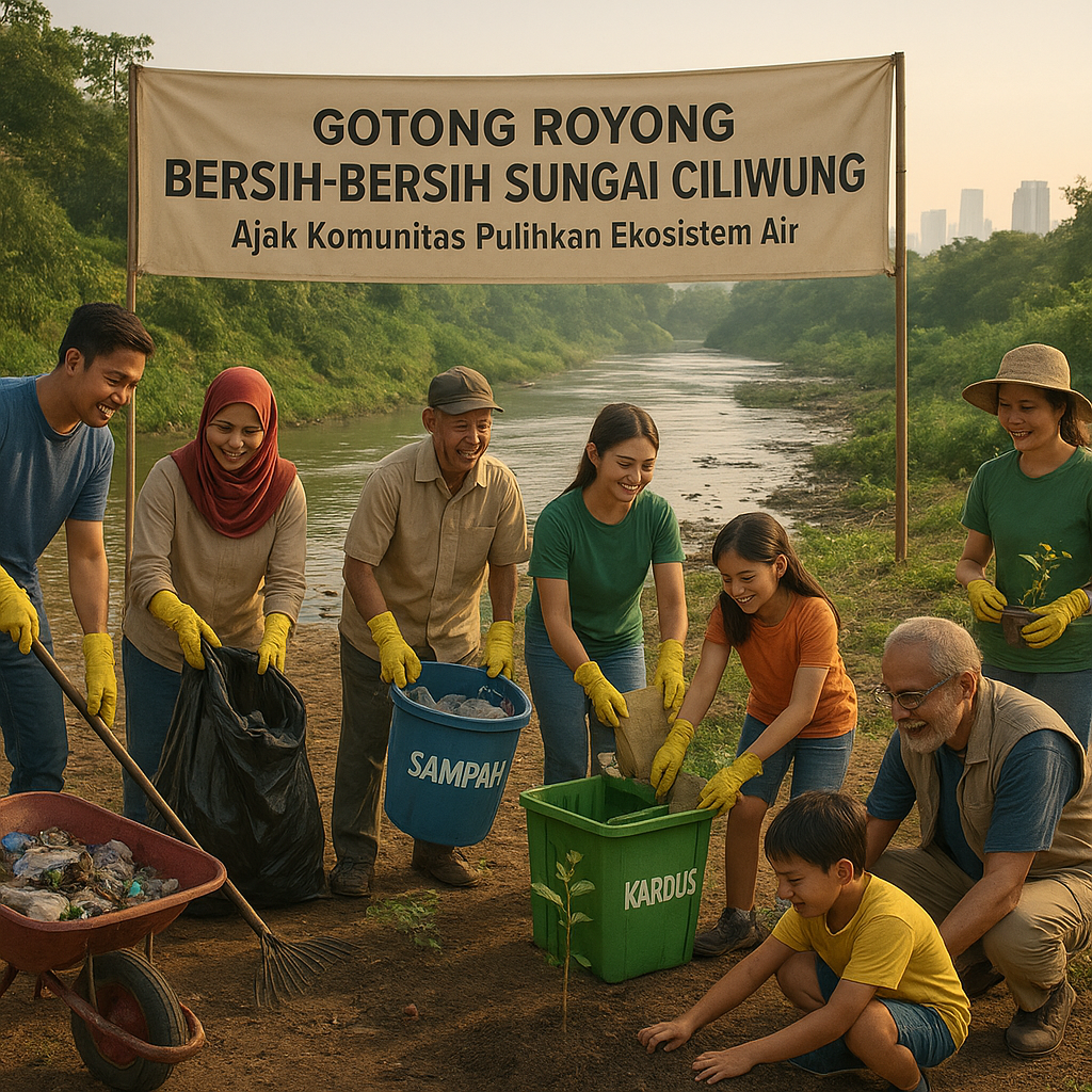 Gotong Royong Bersih-Bersih Sungai Ciliwung: Ajak Komunitas Pulihkan Ekosistem Air