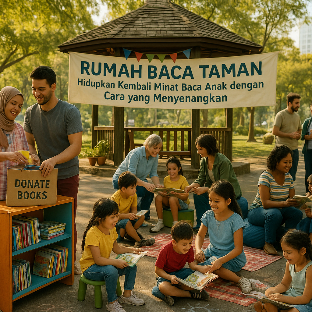 Rumah Baca Taman: Hidupkan Kembali Minat Baca Anak dengan Cara yang Menyenangkan