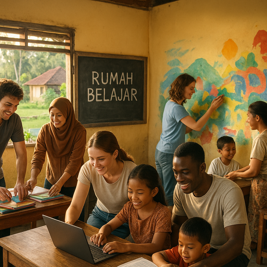Pemuda Desa Kembangkan 'Rumah Belajar' untuk Atasi Ketertinggalan Pendidikan Pasca Pandemi