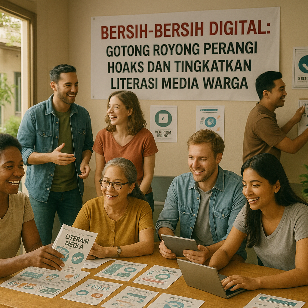 Bersih-Bersih Digital: Gotong Royong Perangi Hoaks dan Tingkatkan Literasi Media Warga