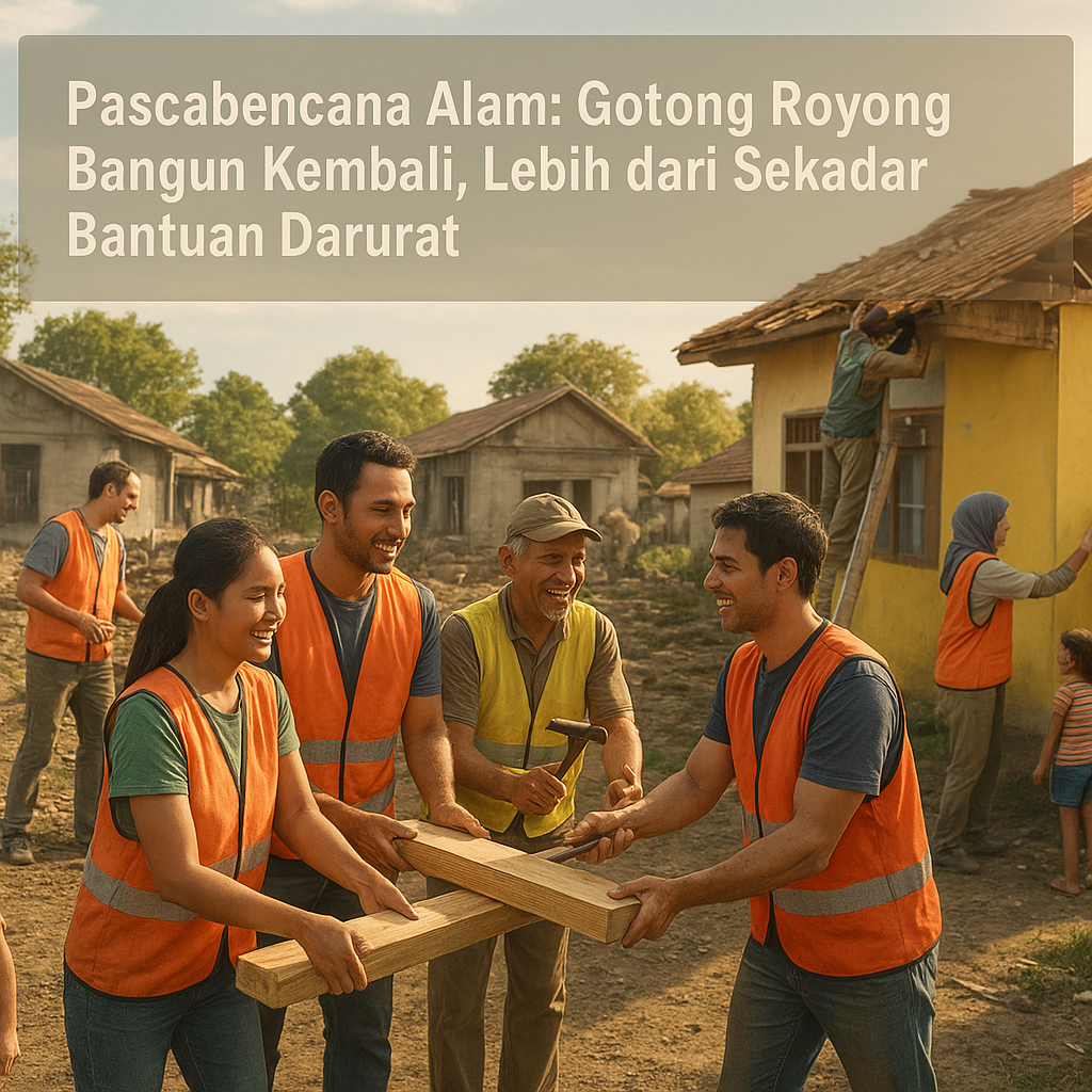 Pascabencana Alam: Gotong Royong Bangun Kembali, Lebih dari Sekadar Bantuan Darurat
