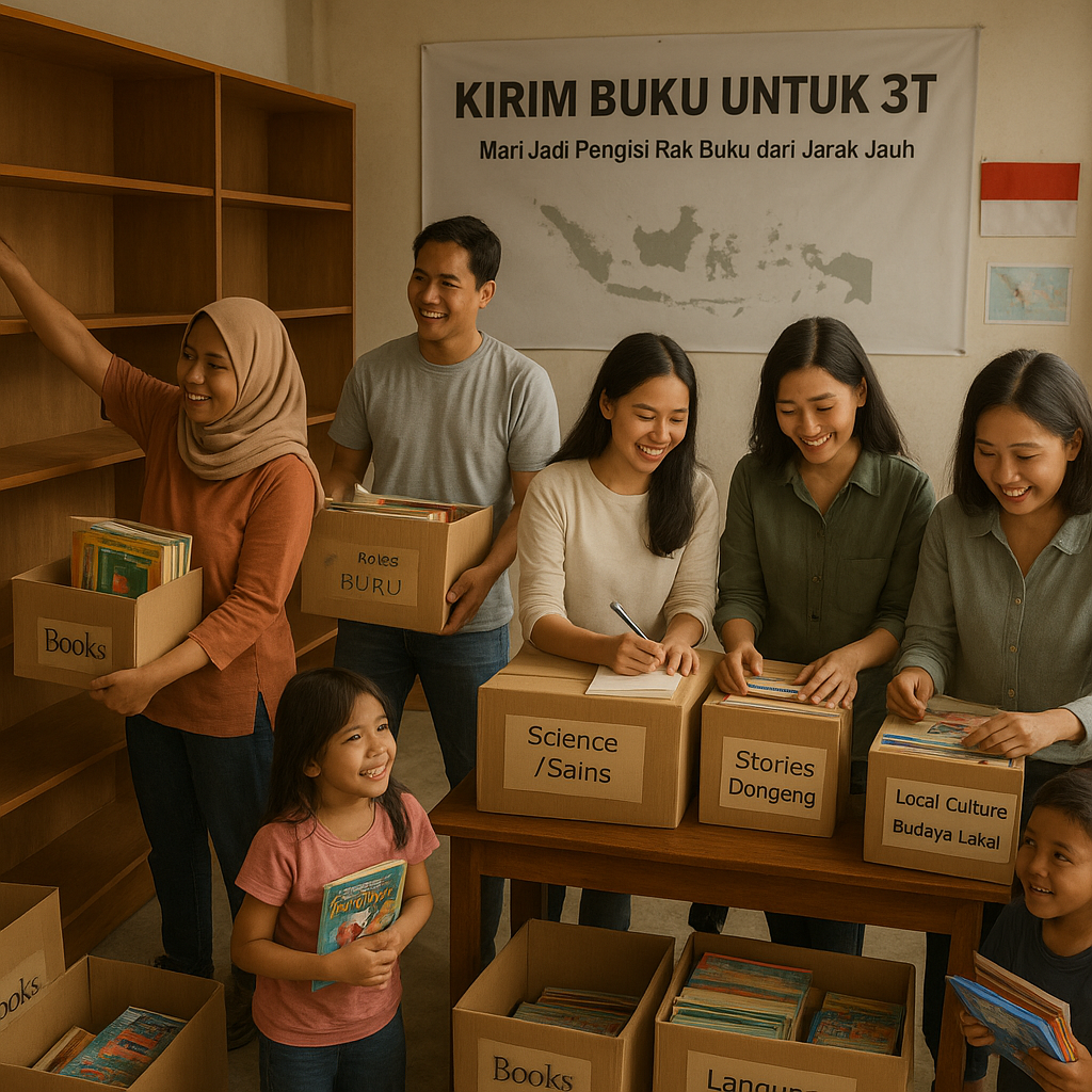 Rumah Baca di Wilayah 3T Kehabisan Stok - Mari Jadi Pengisi Rak Buku dari Jarak Jauh