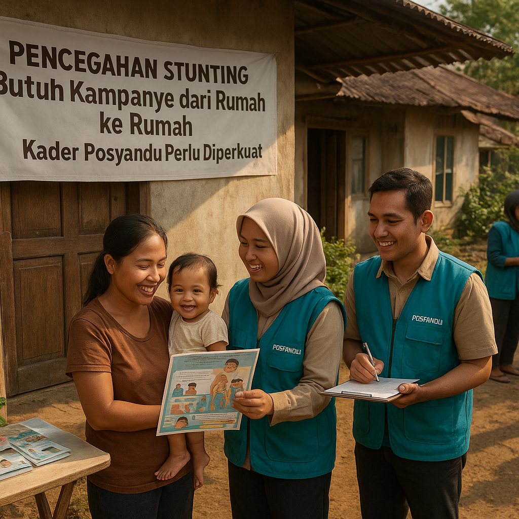 Pencegahan Stunting Butuh Kampanye dari Rumah ke Rumah - Kader Posyandu Perlu Diperkuat