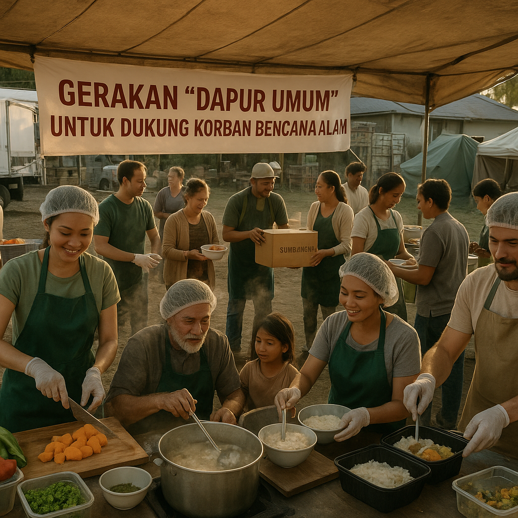 Gerakan 'Dapur Umum' untuk Dukung Korban Bencana Alam