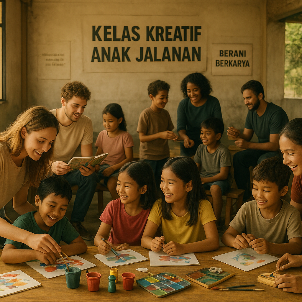 Kelas Kreatif Anak Jalanan: Wadah Eksplorasi Bakat dan Pendidikan Dasar