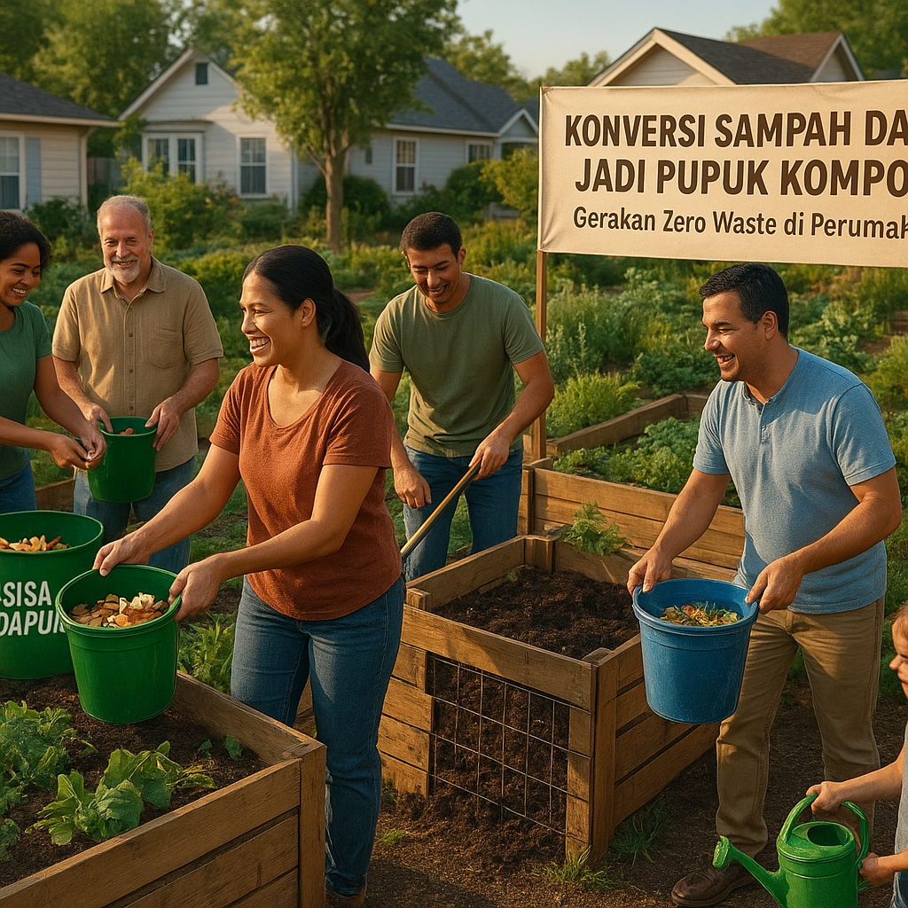 Konversi Sampah Dapur Jadi Pupuk Kompos: Gerakan Zero Waste di Perumahan