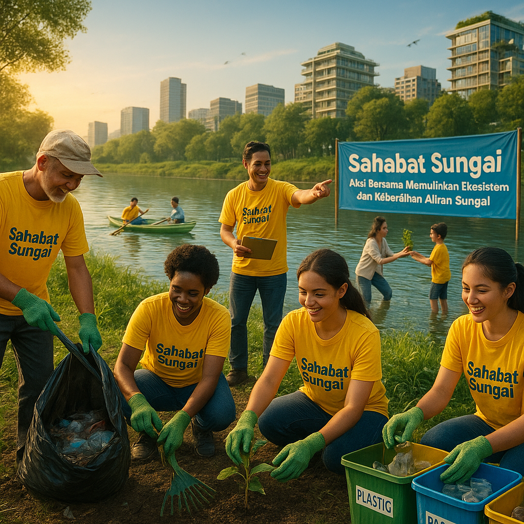 Sahabat Sungai: Aksi Bersama Memulihkan Ekosistem dan Kebersihan Aliran Sungai di Perkotaan