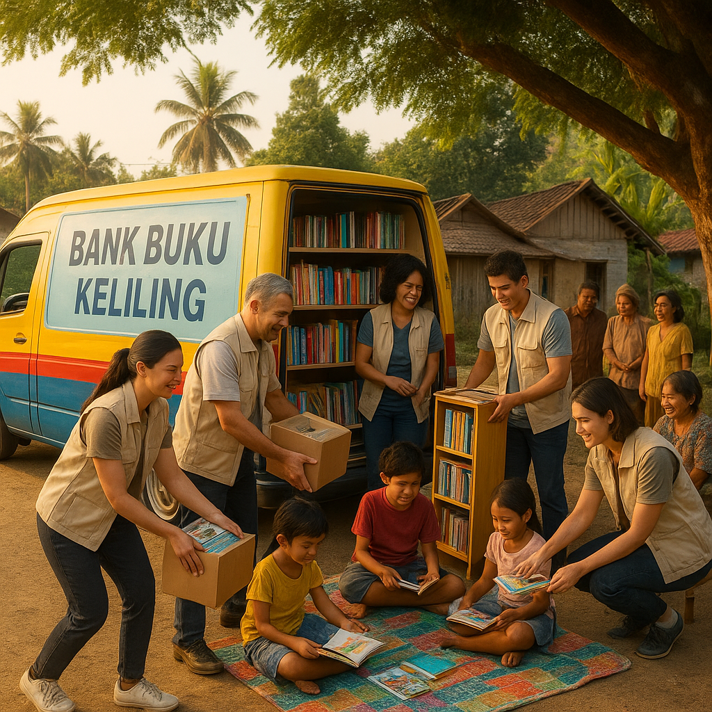 Bank Buku Keliling: Membawa Literasi ke Pelosok dengan Mobilisasi Relawan
