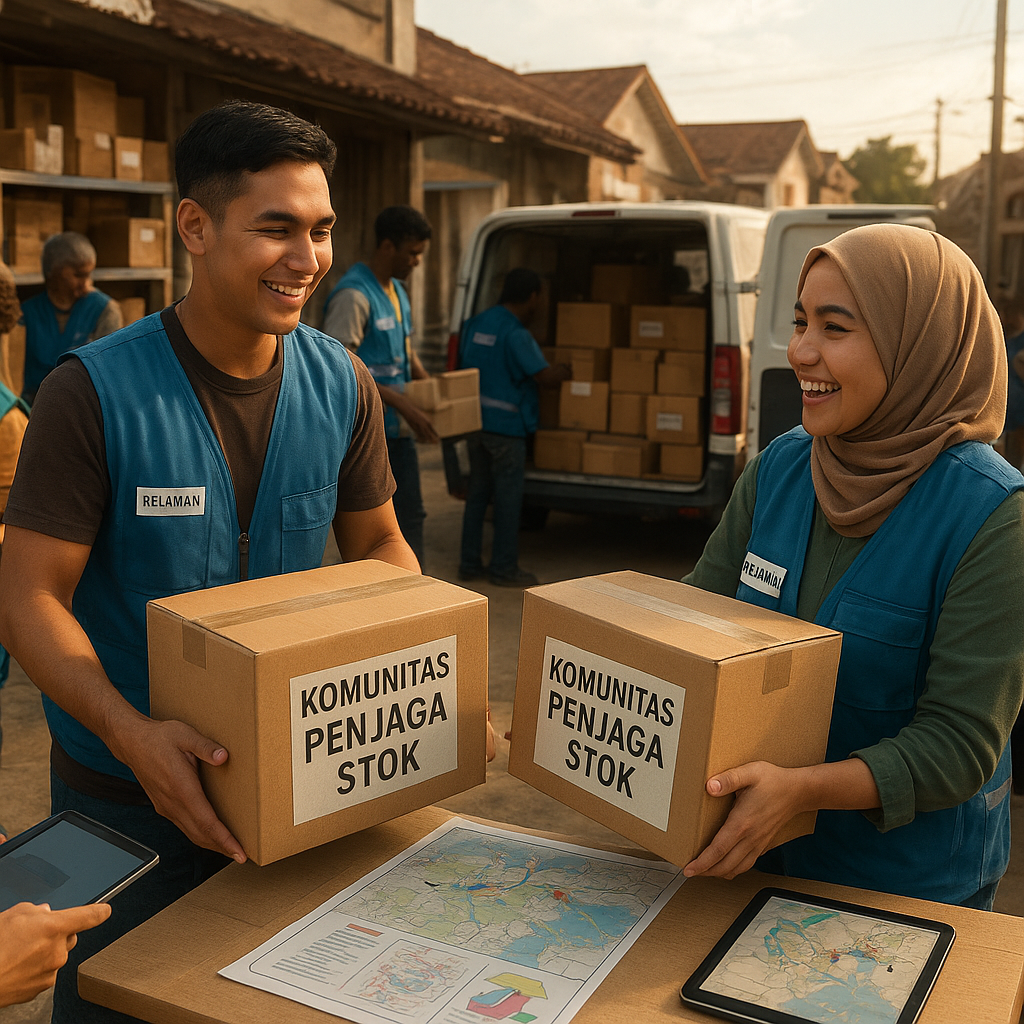 Komunitas Penjaga Stok: Sistem Berbagi Logistik Darurat Antar Wilayah oleh Relawan