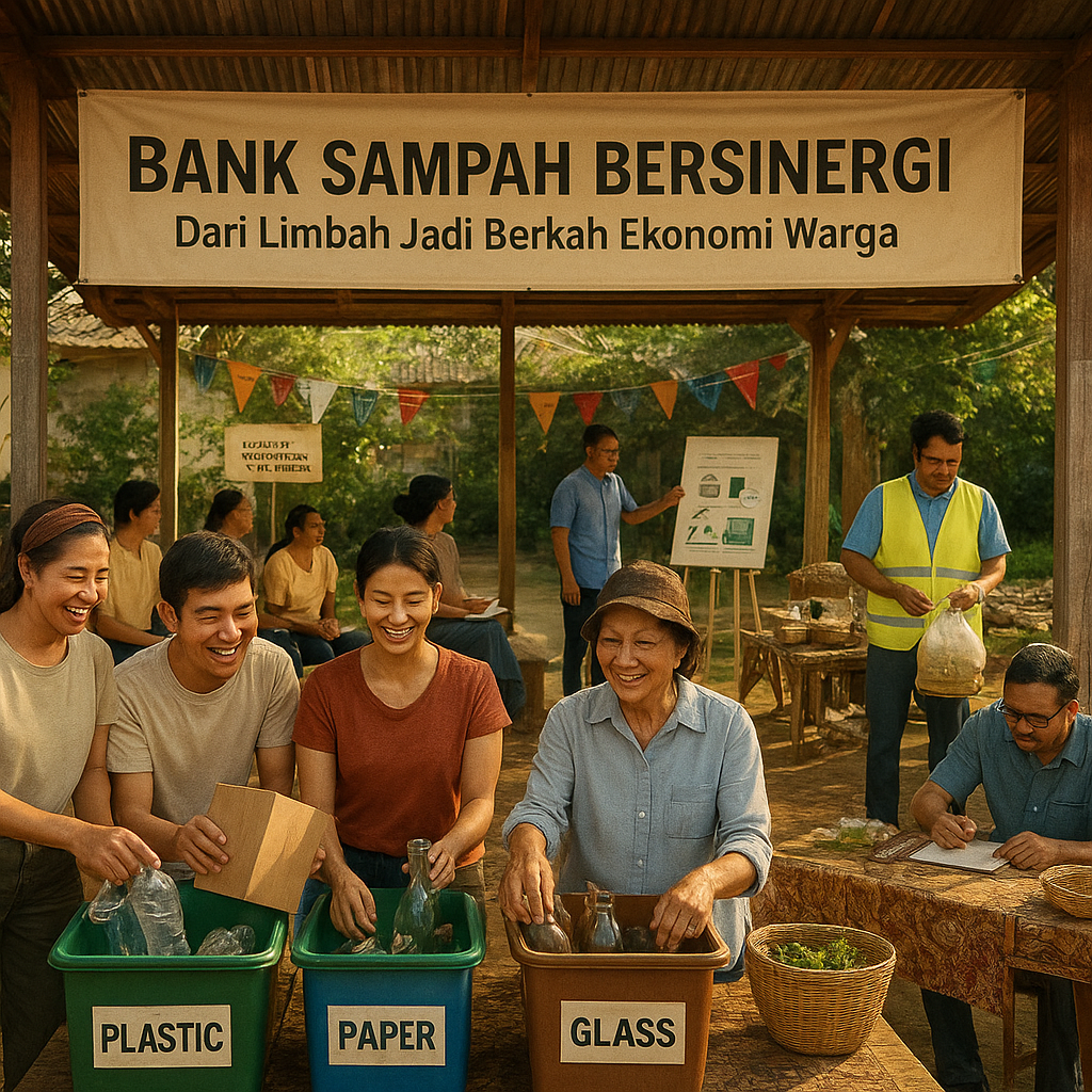 Bank Sampah Bersinergi: Dari Limbah Jadi Berkah Ekonomi Warga