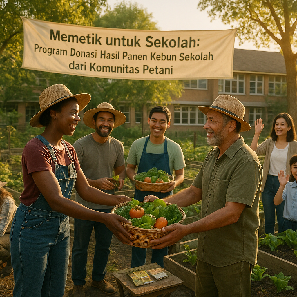 Memetik untuk Sekolah: Program Donasi Hasil Panen Kebun Sekolah dari Komunitas Petani