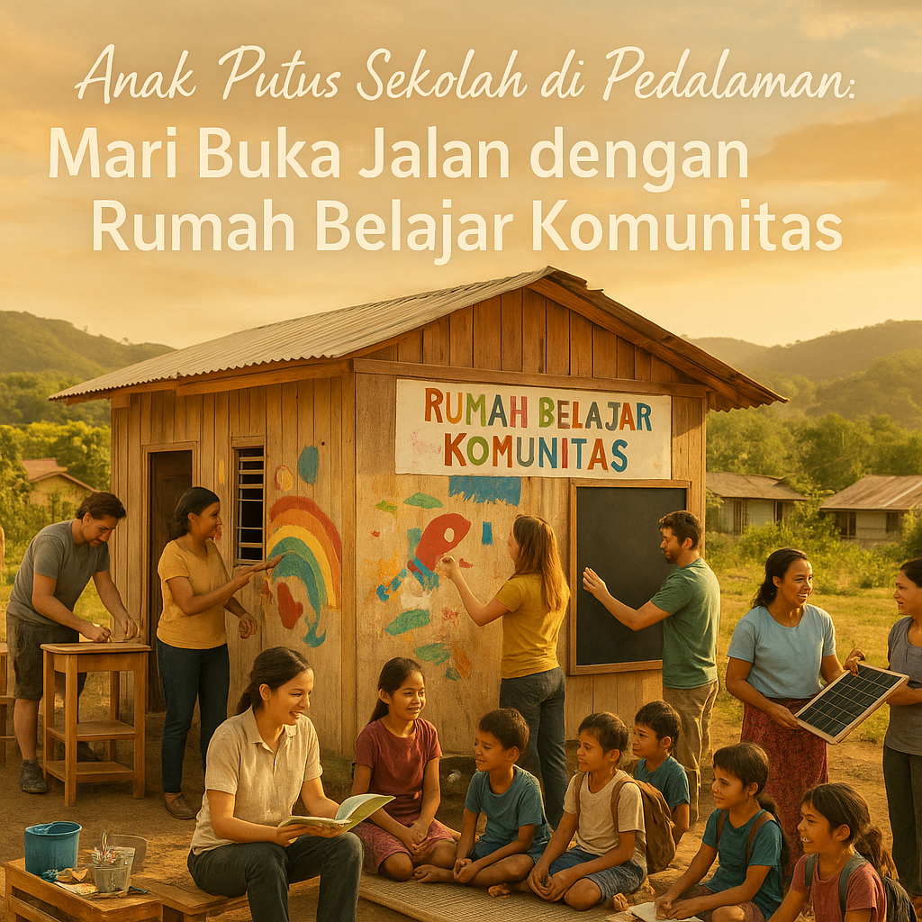 Anak Putus Sekolah di Pedalaman: Mari Buka Jalan dengan Rumah Belajar Komunitas