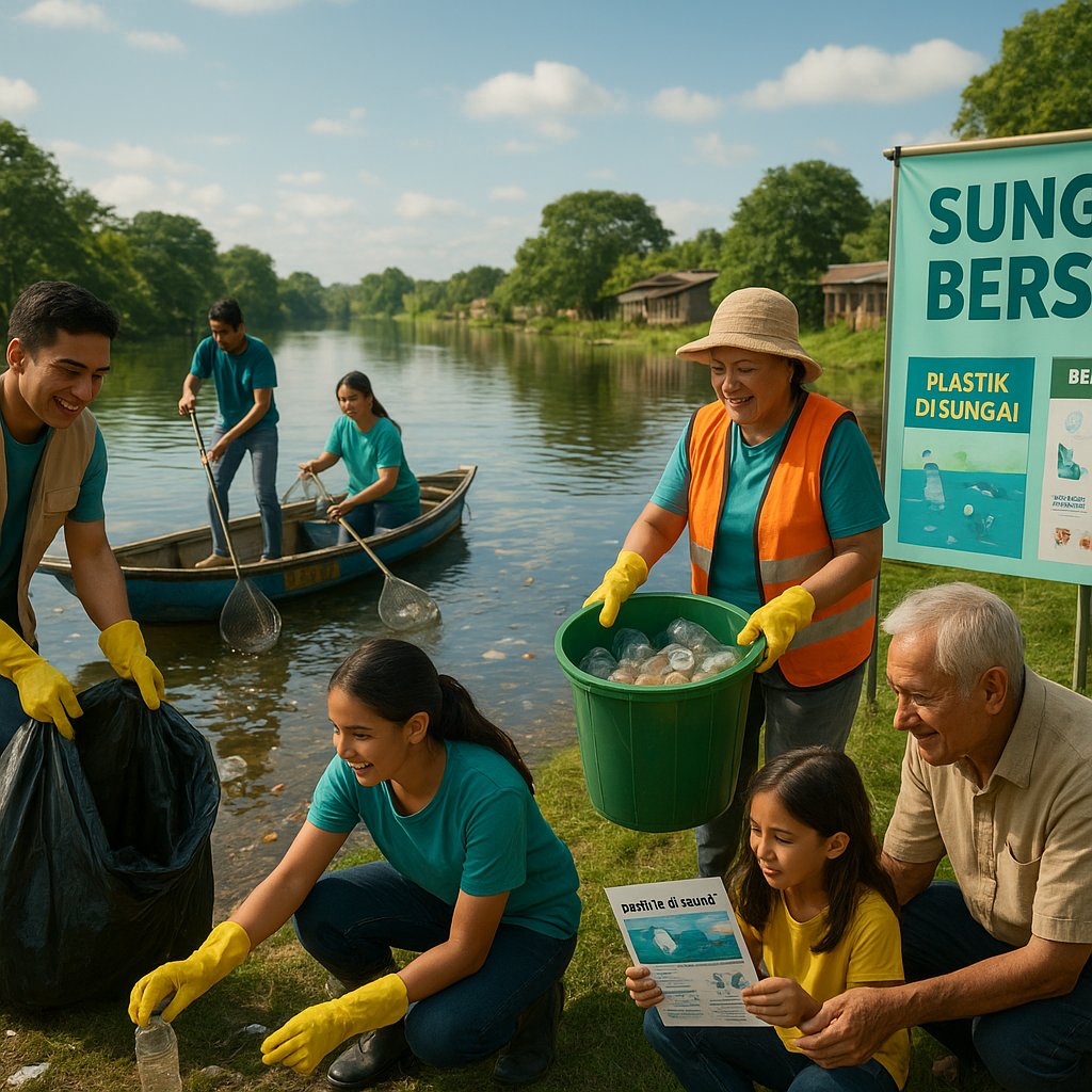 Krisis Sampah Plastik di Sungai, Relawan Diajak Bersihkan dan Edukasi Warga