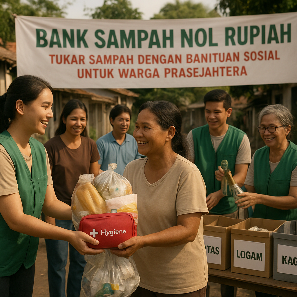 Bank Sampah Nol Rupiah: Tukar Sampah dengan Bantuan Sosial untuk Warga Prasejahtera