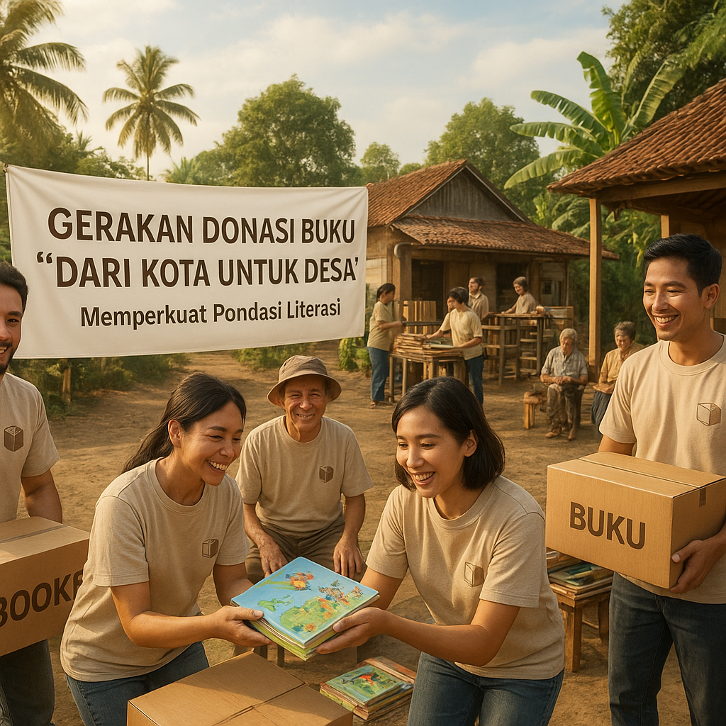 Gerakan Donasi Buku 'Dari Kota untuk Desa': Memperkuat Pondasi Literasi