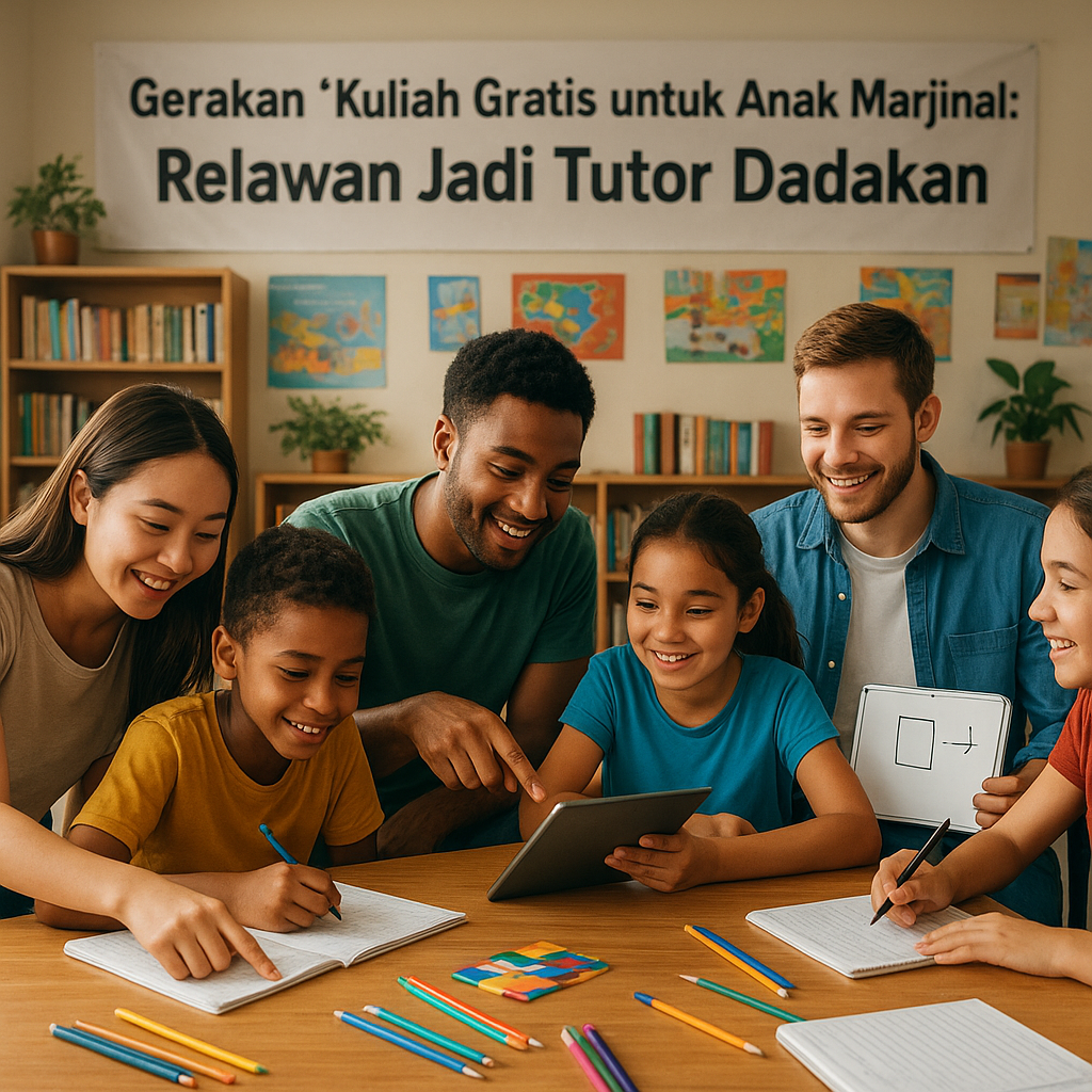 Gerakan 'Kuliah Gratis untuk Anak Marjinal': Relawan Jadi Tutor Dadakan