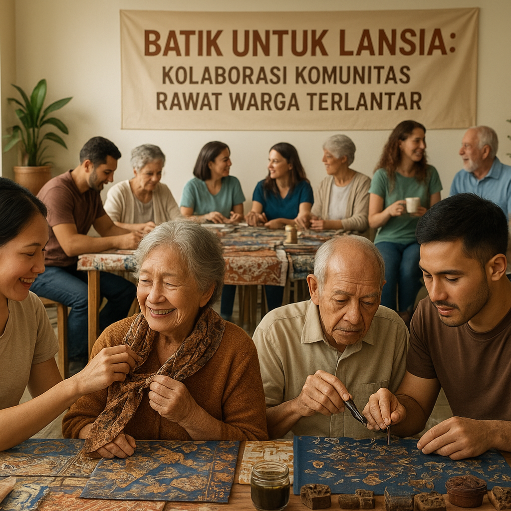 Batik untuk Lansia: Kolaborasi Komunitas Rawat Warga Terlantar