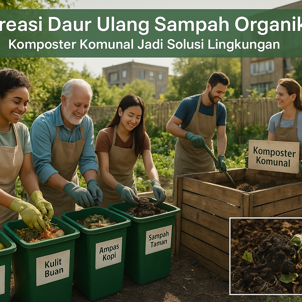 Kreasi Daur Ulang Sampah Organik: Komposter Komunal Jadi Solusi Lingkungan