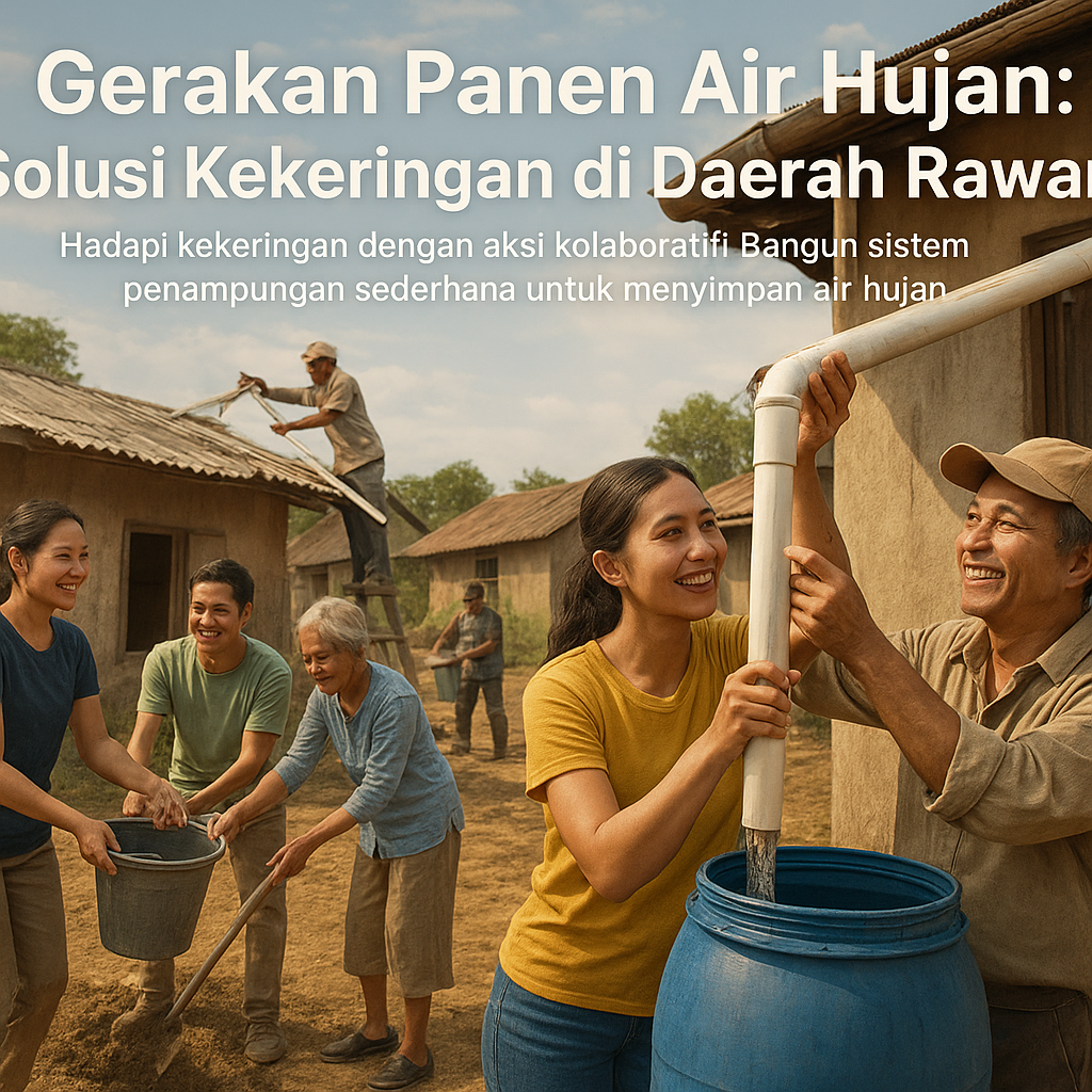 Gerakan Panen Air Hujan: Solusi Kekeringan di Daerah Rawan
