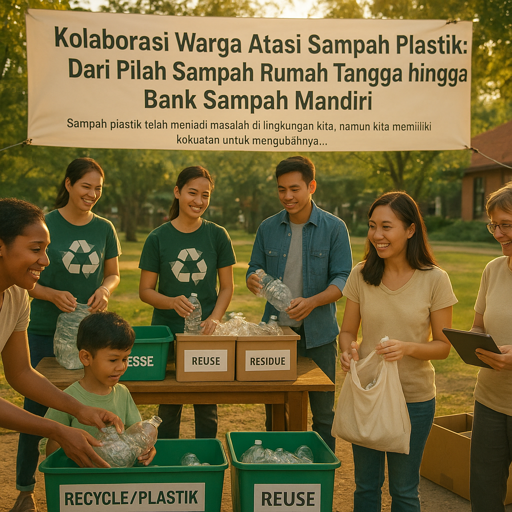 Kolaborasi Warga Atasi Sampah Plastik: Dari Pilah Sampah Rumah Tangga hingga Bank Sampah Mandiri