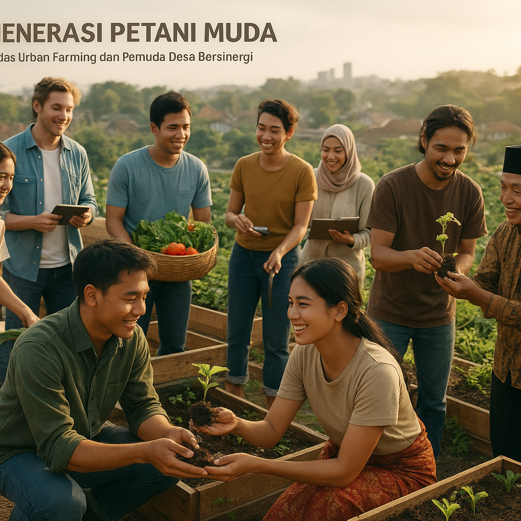 Regenerasi Petani Muda: Komunitas Urban Farming dan Pemuda Desa Bersinergi